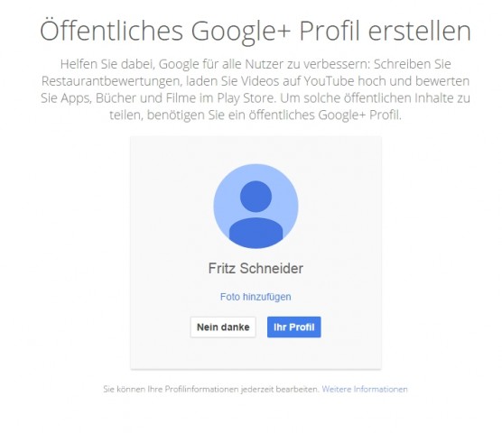 Google-Plus-Pflicht aufgehoben (Screenshot: Golem.de)